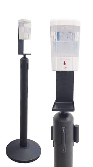 Fertőtlenítő adagoló kordonoszlopra