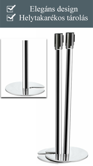 Sorolható kordonoszlop