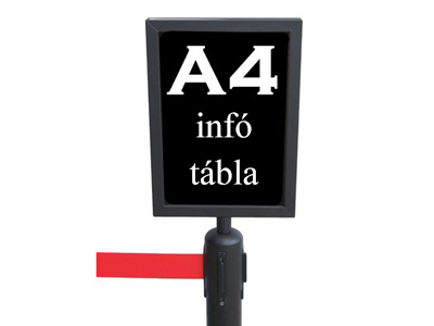 A4 információs tábla