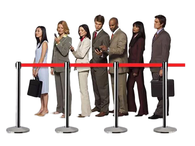 Retractable belted stanchion